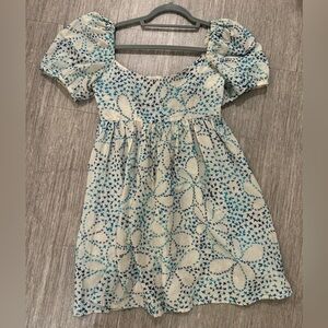 Ciao Lucia! Blue Stitched Dress